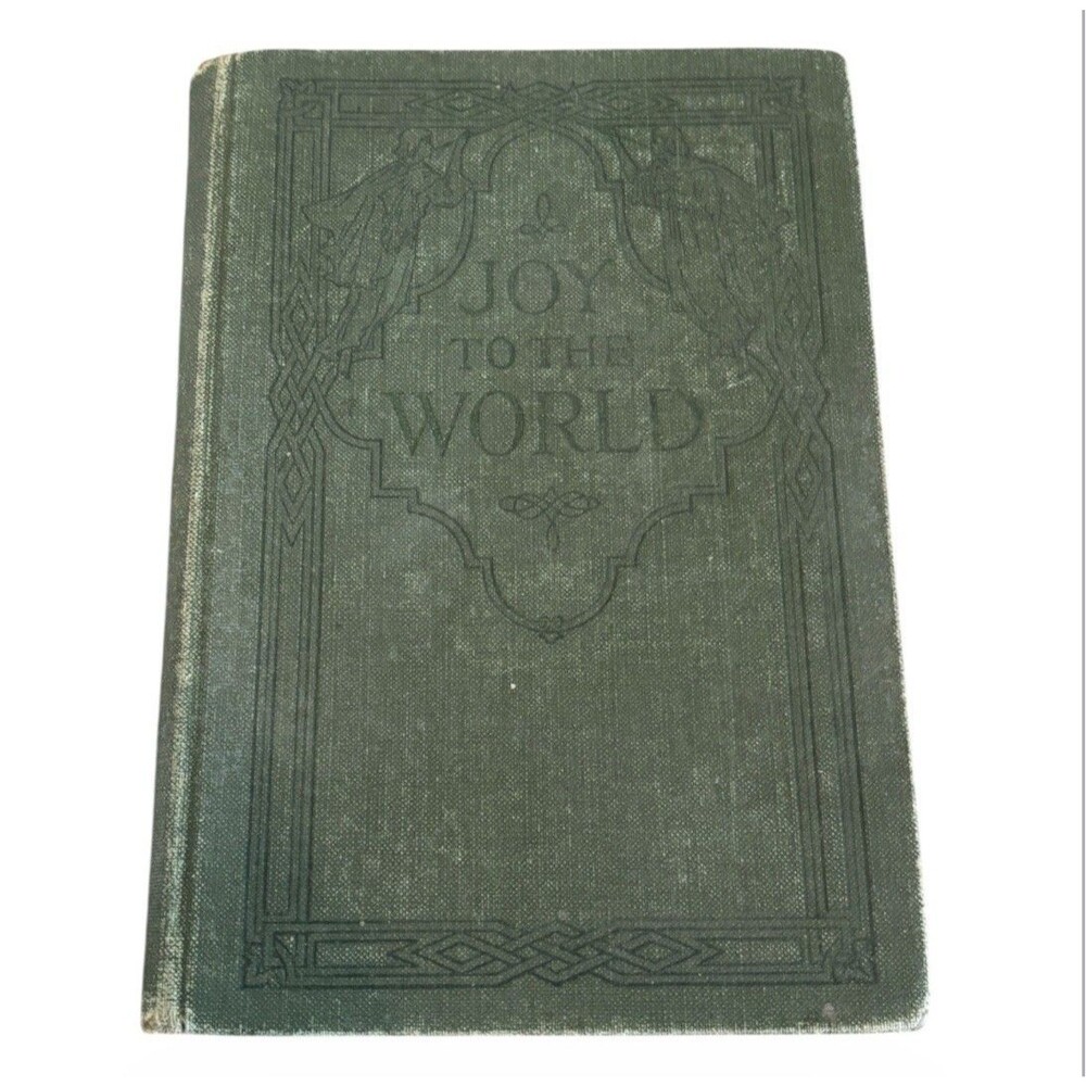 Vtg Antique Gr. Cover Hymnal Song Book Music Joy To The World Religion 1900-1920